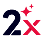לוגו של 2x - צבע כהה