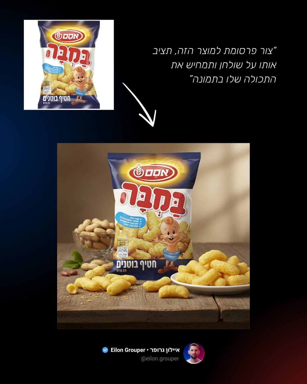 שדרוג תמונת מוצר במבה